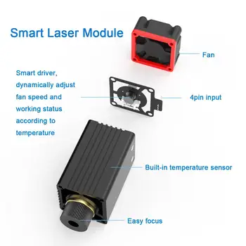 2021 NEJE Master 2 mini desktop Laser Rytec a Frézy Laserové Gravírovanie a Rezanie Stroj Laserové Tlačiarne Laserové CNC Router