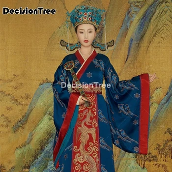 2021 novinky hanfu šaty dievča čínsky štýl, výšivky denne ženy v kroji ľudový tanec princezná strán výkon