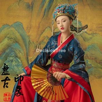 2021 novinky hanfu šaty dievča čínsky štýl, výšivky denne ženy v kroji ľudový tanec princezná strán výkon