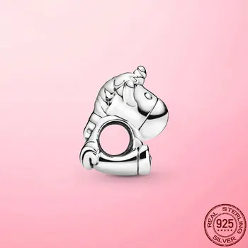 2021 Nové 925 Sterling Silver Bruno Unicorn Kúzlo Priateľstvo Korálky fit Pôvodné Pandora Korálky Náramok Striebro 925 Šperky