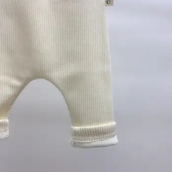 2021 Nové Baby Boy Legíny Kórejský Nové Narodený Pruhované Nohavice Dieťa Dieťa Oblečenie Detí Vysoký Pás Nohavice Deti Dievča Bežné Nohavice