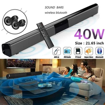 2021 Nové Bezdrôtové Bluetooth zariadenia Soundbar Stereo Reproduktorov domáceho Kina TV Sound Bar Subwoofer, Hudobný Prehrávač