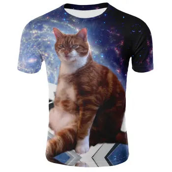 2021 nové cool T-shirt pre mužov a ženy, 3D T-shirt tlač mačka krátkym rukávom letné top tee funny T-shirt muž S-6XL