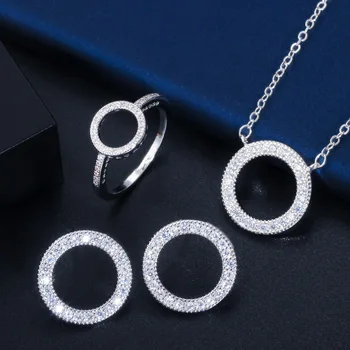 2021 nové luxusné kolo afrike svadobné, pre ženy lady výročie darček šperky veľkoobchod Valentína набор колец J5508
