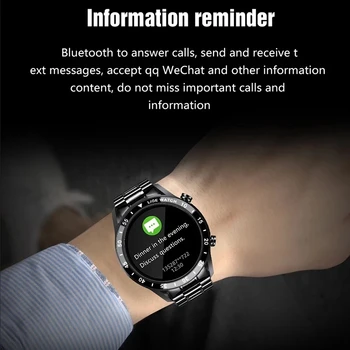 2021 Nové pánske Smart hodinky Full screen dotknite sa položky vodotesný IP67 monitorovanie Srdcovej frekvencie informácie pripomína športové pánske hodinky