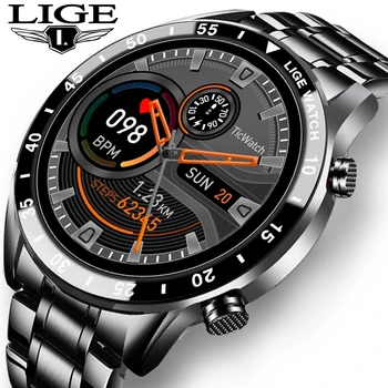 2021 Nové pánske Smart hodinky Full screen dotknite sa položky vodotesný IP67 monitorovanie Srdcovej frekvencie informácie pripomína športové pánske hodinky