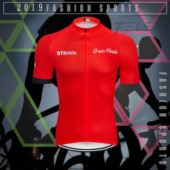 2021 nové červené STRAVA Pro Požičovňa Tím Krátky Rukáv Maillot Ciclismo pánske Cyklistické Dresy Lete priedušné Cyklistické Oblečenie Sady