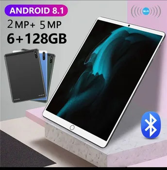 2021 Nový 10.1-Palcový Tablet Pc Android 9.0 10 core 6GB Ram, 128 GB Rom 1 280 x 800 Ips Wifi 4G Fdd Lte Phablet Tablet Pc, Gps