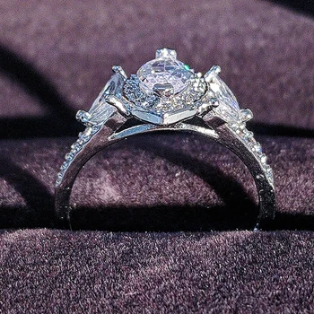 2021 nový príchod módne 925 sterling silver oválne zásnubný prsteň pre ženy výročie darček šperky r5323