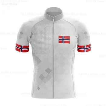 2021 Nórsko Cyklistika Dres New Pro Team Lete Krátky Rukáv pánske Zjazdových MTB Cyklistické Oblečenie Ropa Ciclismo Maillot Dropship