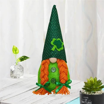 2021 St. Patrick ' s Day Anonymný Bábika Tomte Gnome Plyšové Hračky St Patricks Day Írsko Šťastie Elf Plushie Ďatelina Dovolenku Dekorácie