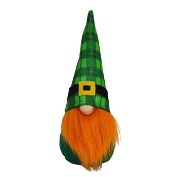 2021 St. Patrick ' s Day Anonymný Bábika Tomte Gnome Plyšové Hračky St Patricks Day Írsko Šťastie Elf Plushie Ďatelina Dovolenku Dekorácie