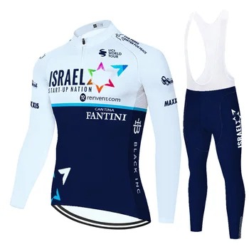 2021 tím IZRAEL cyklistické nastaviť leto jar Cyklistika dres ciclismo Mužov priedušná Jersey Vyhovovali Vonkajšie 20D gél na Bicykli Náprsníkové Nohavice