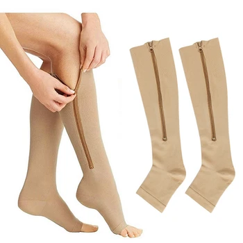 2021 športové Ženy Zips Kompresné Ponožky Mužov Funkčné Spaľovať Tuk Krásy Nohu Shaper Úľavu od Bolesti Ošetrovateľskej Kompresné Ponožky Dary