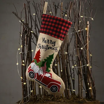 2021Christmas Darčeková Taška Osadenie pre Domáce Navidad Ponožky Natal Strom Dekorácie Noel Vianočné Závesné Prívesok Bag Drop Ornament Popruh