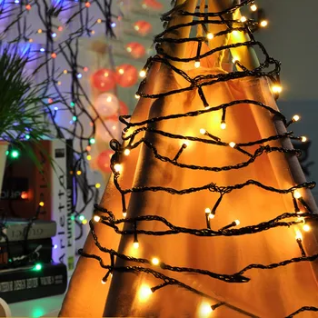 20M 50M 100M DC24V Vianočné Rozprávky, Hviezdna String Svetlá Vonkajšie Svadobné Party Vianočný Strom Ligotať Garland Svetlo Dovolenku Osvetlenie