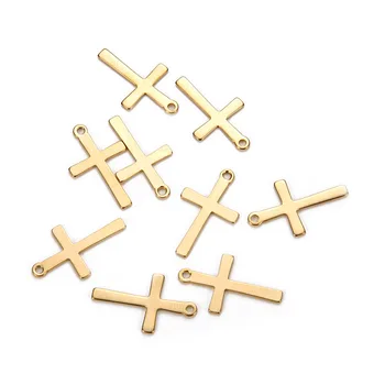 20PCS 20 mm Nerezový Kríž Kúzlo Pre Šperky DIY, Takže Katolícky Kresťan Charms Prívesky Príslušenstvo