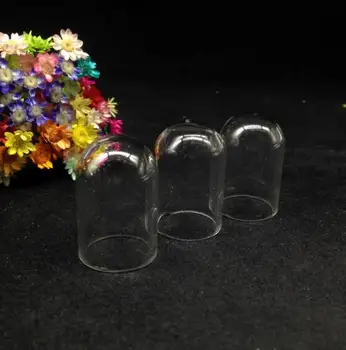 20pcs 30*20 mm Jasné prázdne sklenené Správu Fľaše, Trubice bell jar sklenenej fľaštičke kryt dome svete bublina diy náhrdelník s príveskom, príslušenstvo
