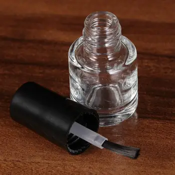20pcs 5ml Transparentné Sklenené Fľaše Nechty Prázdnu Fľašu s Štetec Čiernej Hore Spp