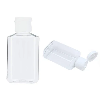 20Pcs 60ml Prenosné Cestovné Jasné Prázdne Naplniteľné Sanitizer Tekuté Mydlo Fľaša Vody-free Hand Sanitizer Plastových Fliaš