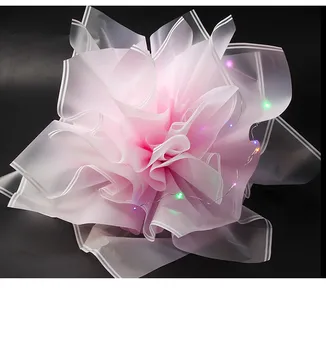 20pcs celofánu čiastočne priehľadná mliečna, baliaci papier, nepremokavé kvetinové kytice balenie slávnostné stranu balenia papiera dekor