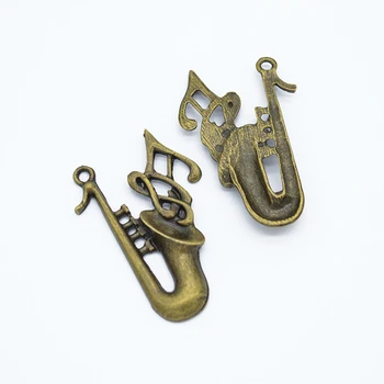 20pcs Saxofón Charms DIY Šperky Čo Prívesok Fit Náramky, Náhrdelníky, Náušnice, Ručné Remeslá