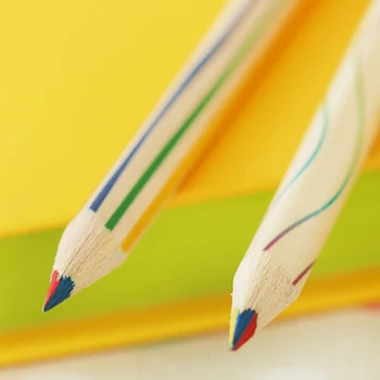 20pcs/veľa Rainbow Ceruzky 4 v 1 Farebná Ceruzka Deti Maľovanie, Písanie Perá Roztomilý Cenu Darčeky, Doprava Zdarma Materiál Lech