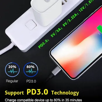 20W Pôvodný Pre iphone 12 Pro Nabíjačku USB C C2L Adaptér Travel PD rýchlo nabíjačka QC3.0 pre Apple pre iPhone 12 mini 11 Max Kábel