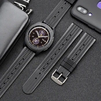 22 20 mm mäkké silikónové popruh pre Samsung galaxy sledovať 46 mm Výstroj S3 vodotesné hodinky pásmo pre Huawei Sledovať samsung GT, GT2 šport náramok