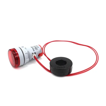 22 mm AC Digitálny LED Displej Voltmeter Ammeter Napätie Volt Ampér Aktuálne Meter Výstražný Indikátor Signálu Svetlá, Tester 60-500V