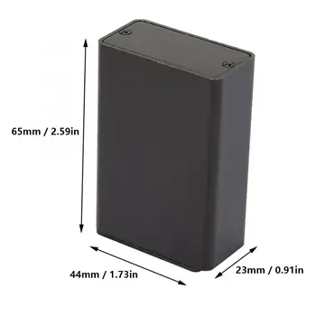 23*44*65mm Matné Čierne Hliníkové Dosky plošných spojov Nástroj Box Krytu Elektronické Projektu Prípade Peeling pre Rozvody