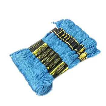 24 Korky Multi Farby Vyšívacie Nite Niť Egyptský Dlhým Vláknom DMC Cross Stitch DIY Šitie Plavidlá Embroideried Niť TH00052