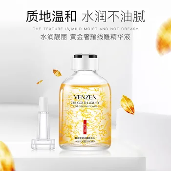 24k gold nikotínu toner line rezbárstvo luxusné podstate hydratačné zmršťovanie pórov organic skin care beauty Anti-Aging