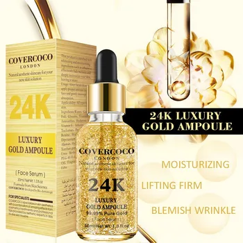 24K Gold Tvár Spevňujúce Sérum Hydratačný Anti-Wrinkle Anti-Aging Krém Starostlivosť o Pleť