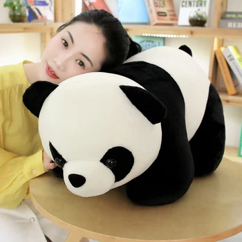 25-60 cm Roztomilé Dieťa Big Giant Panda Bear Plyšové plyšáka Bábika Klasické Hračky Vankúš Cartoon Kawaii Dievčatá Bábiky Darčeky Knuffels