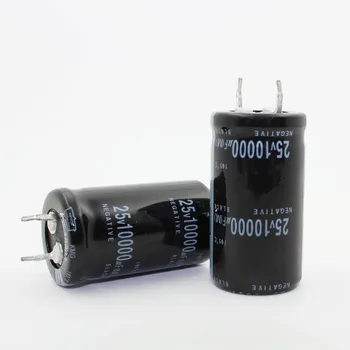 25V10000UF Hliníkové Kondenzátory kvalitné 10000UF 25V 25*30 mm