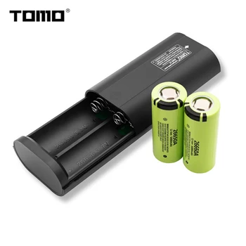 26650 nabíjačka power bank skladovanie batérií prípade TOMO A2 DIY inteligentný čip s 2 výstup 2A max