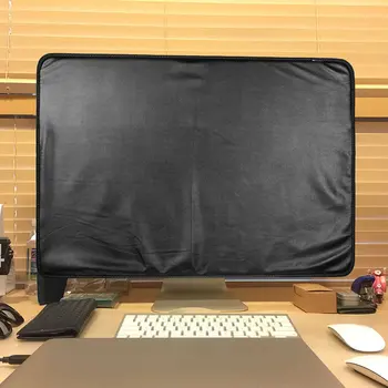 27 palcov Čierny Polyester Počítač, Monitor Protiprachový Kryt Chránič bez Mäkké Vnútorné Obloženie pre iMac LCD Displej