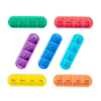28 Mriežky Pilulku Okno Prenosné Tablety Prípade Cestovnej Medicíny Box Organizátor Tabletky Úložný Box Pilulku Prípadoch Štiepačky Medicíny Dávkovač