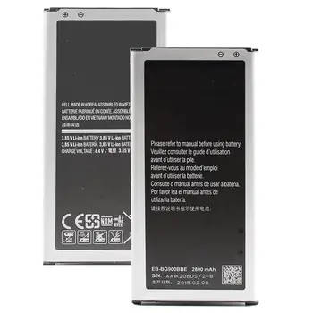2800 mAh Batériu Telefónu EB-BG900BBE EB-BG900BBU pre Samsung Galaxy S5 G900 G900S G900I G900F G900H 9008V Nabíjateľné Batérie