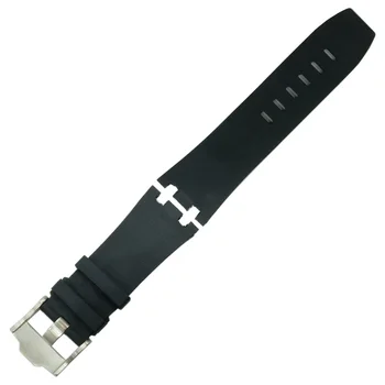 28mm Black Nepremokavé prírodnej Gumy silikónové Watchband Mužov Športové Hodinky Remienok Pásmo pre AP Pozor na Audemars DIY nahradiť