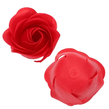 2Box Červená/Fialová Farba Rose Kúpeľa Telo Kvet Kvetinový Mydlo Voňavé Ruže Kvet DIY Dary(1Box/81Pcs)