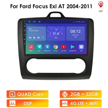 2Din Android 10 car Multimedia player, GPS pre Ford Focus EXI MT MK2 MK3 2004-2009 2010 2011 navigačné Rádio BT, WiFi SWC USB PC