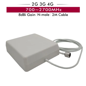 2G 3G, 4G Tri Pásma Signálu Booster GSM 900+DCS/LTE 1800(B3)+FDD LTE 2600(B7) Mobilný Telefón Opakovač Signálu Zosilňovač Celý set #30 M