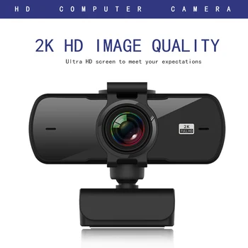 2K Automatické ostrenie HD Webkamera Vstavaný Mikrofón High-end videokamera Periférnych zariadení Web Kamera Na počítač PC, Notebook