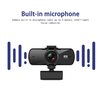 2K Automatické ostrenie HD Webkamera Vstavaný Mikrofón High-end videokamera Periférnych zariadení Web Kamera Na počítač PC, Notebook
