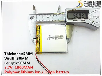2ks [SD] 3,7 V,1800mAH,[505050] Polymer lithium ion / Li-ion batéria pre HRAČKA,POWER BANKY,GPS,mp3,mp4,mobilný telefón,reproduktor
