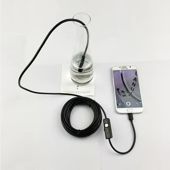 2v1 Android Endoskopu Fotoaparát 1,5 m Mäkké Pevný kábel 5,5 mm Objektív Nepremokavé Micro USB OTG Endoskopu Android Auto Inšpekčnej Kamery