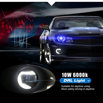 2V1 Dizajn Hmlové Svetlo Montáž Denných prevádzkových Svetlo Pre Acura ILX TL TSX RDX Auta Vodič + Spolujazdec LED Hmlové Svietidlo DRL 12V
