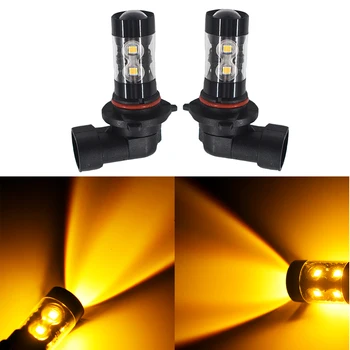 2x 50W 9006 HB4 Vysoký Výkon 3000K Žltá Oranžová Pre LED Hmlové Svetlá Žiarovky w#1 NOVÉ